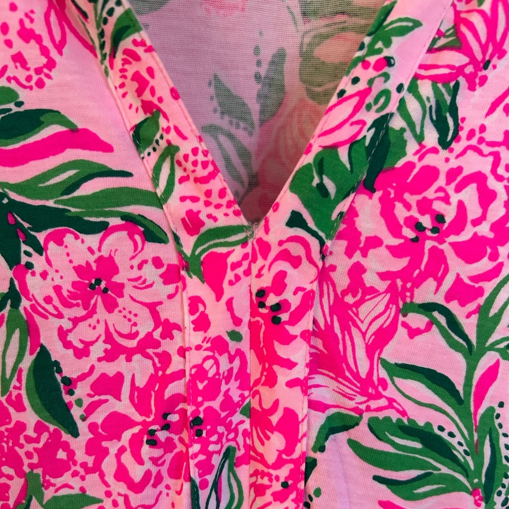 Lilly Pulitzer Hayes Dress Conch Shell Pink Koala La La Women’s Size XL - Picture 5 of 11